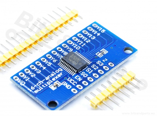 4067 16-kanaals analoge multiplexer/demultiplexer breakout board